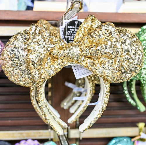 Ohren mickey gold pailletten - ohren,