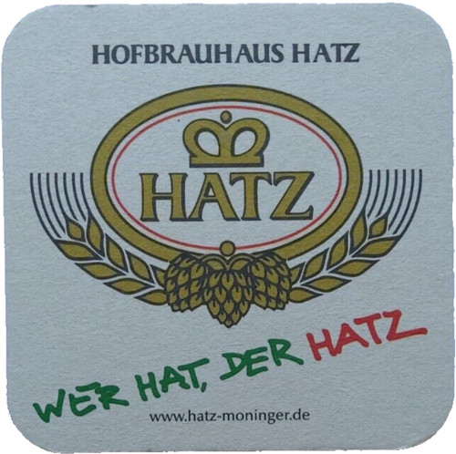 Alter bierdeckel brauerei - brauerei, hatz