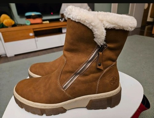 Rieker lammfell stiefel 41 - lammfell,