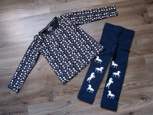 Legging mit pferden - mit,