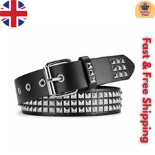 Unisex Ledergürtel 3-reihig