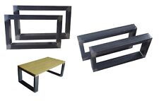 Gestell Bank Couch Tisch Füße Tischfüße Stahl Möbel Industrie Design 80x40 R1