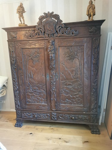 Antiker jagdschrank - jagdschrank, |