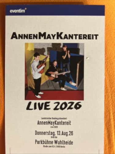 Annenmaykantereit ticket - annenmaykantereit,