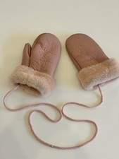 Warme Lammfell Handschuhe, Rosa, Gr. 68-74+ fürs kleine Mädchen