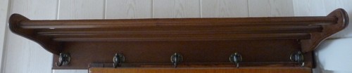 Wandgarderobe aus holz mit - wandgarderobe,
