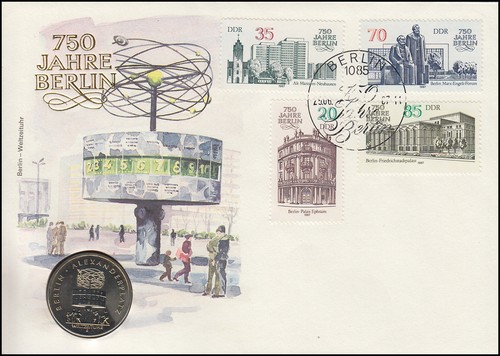 Ddr numisbrief 750 - ddr-numisbrief, jahre