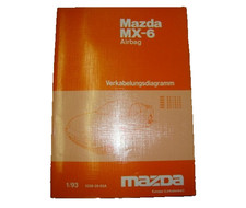 Mazda MX-6 Reparaturanleitung Werkstattbuch Verkabelungs-diagramm 5256-20-93A