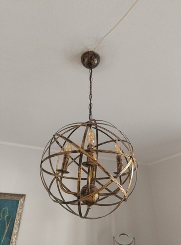 Retro kugel hängelampe - retro, mit