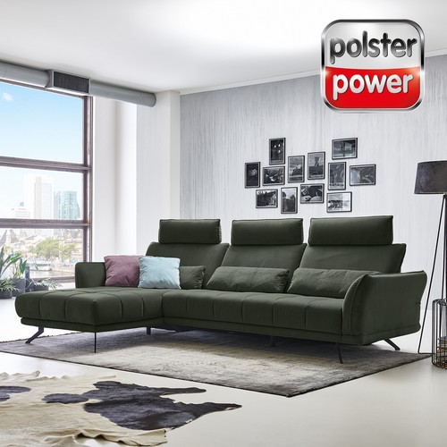 Polsterpower ecksofa olive - olive,