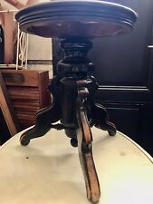 Antiker Jugendstil Klavierhocker Schwarz Höhenverstellbar Original Zustand Piano