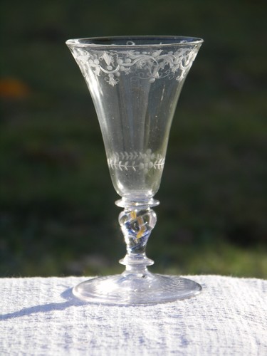 Barock kelchglas mit gelben - mit,
