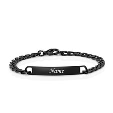 Partnerarmband Damen Schwarz|