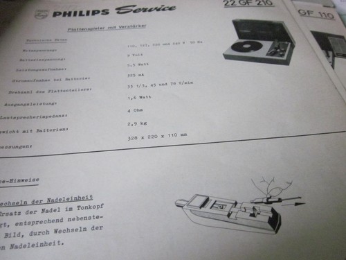 Philips22gf 227 phonokoffer - 227,
