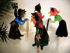 Figur Glas Hexe Lauscha