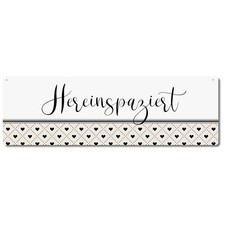 Interluxe Schild Metallschild