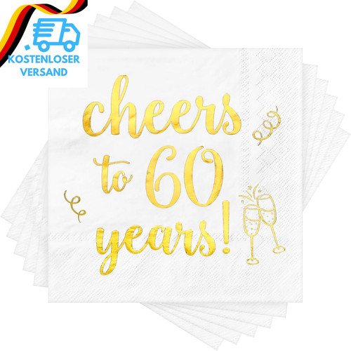 Servietten cheers years - to,