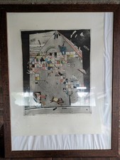 Bernd Kastenholz Radierung Märchenhaus signiert 41/50 limitierte Auflage Rar 