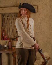 Mytholon Kassandra Bluse leichte Baumwolle Natur XXL Larp Mittelalter #22253