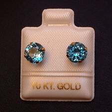 Exclusive Blautopas Ohrstecker