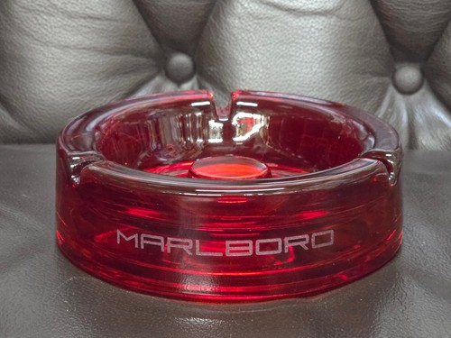 Marlboro aschenbecher glas rot - marlboro,