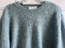 Marc O Polo No 140€ boucle Pullover Schurwolle Alpaka Strick S 36Frozen Mint