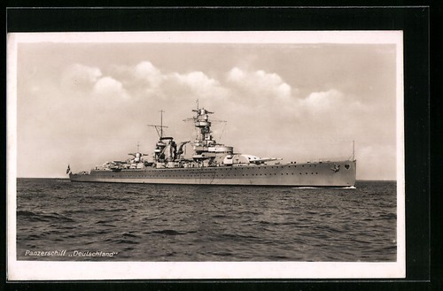 Panzerschiff deutschland - ak,