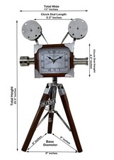 Vintage stil projektor uhr - vintage,