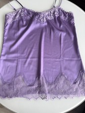 Hallhuber Top Damen Trägertop Tanktop Unterhemd Gr. 38 Spitze