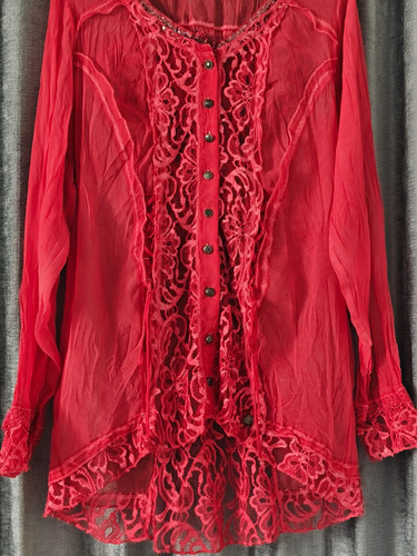 Schöne rote tredy blusen - rote,