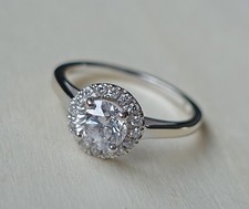 Brillant Solitär Ring 14 Kt