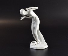 Goebel Porzellan Figur Art Deco Schlangen Tänzerin Wilhelmsfeld weiß
