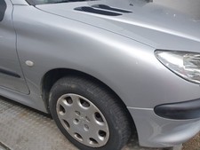 Peugeot 206 2 KFW Kotflügel Vorne Rechts Gris Aluminium EZRC