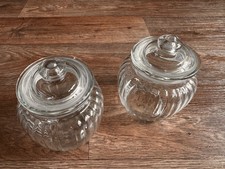 Nr. 139 BonBon Glas/ Vorratsglas/ Bonboniere mit Deckel, 2St. 11cm/14cm hoch