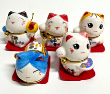 Maneki-Neko Glückskatze–5er