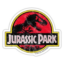 Jurassic Park Klassisches Logo Aufkleber Sticker, max. 10 x 10 cm, 10 x 10 cm