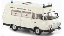 Brekina B 1000 Barkas NAW 3 RTW Vorführfahrzeug Blaulicht IFA DDR SoMo OVP 1:87