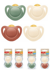 NUK for Nature Latex  Schnuller Beruhigungssauger  gr 0 - 6 M  6 - 18 M  uni