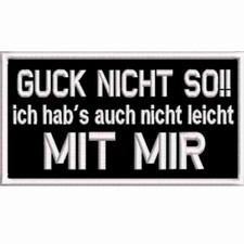 Guck nicht aufnäher - guck, so...