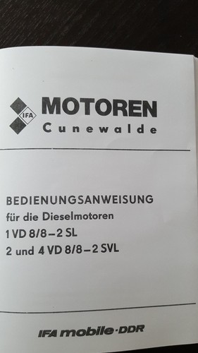 Motoren cunewakd ifa nva - nva, ddr