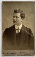 orig. CDV Foto Fotografie Bild alt Mode Mann Herr um 1895 Stargard Pommern