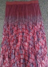 Gr. 44 46 NEU - Rock Plissee pink rosa lila m. Camouflagemuster, Gummizugbund 