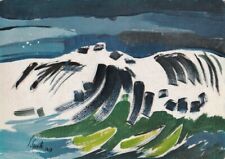 Alte Kunstkarte - Siegward Sprotte - Einsame Woge