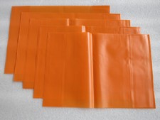 5x Neu DDR Buchumschlag Buchschoner Buchhülle Heftumschlag 20x27cm DIN A4 Orange