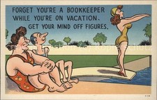 Humor Sprungbrett Badeanzug Freibad