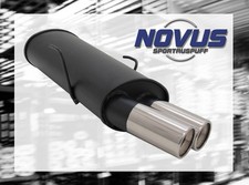 NOVUS Sportauspuff Gruppe N ESD 2x 76 mm rund für Peugeot 106 Typ 1C