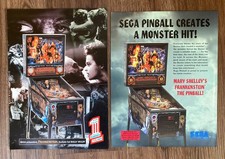 Sega Mary Shelley´s Frankenstein / 2 Flyer (deutsch + US) / Pinball Flipper
