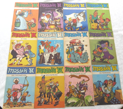 Vintage mosaik heft comic - mosaik, 1-12