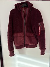 Alpha Industries ZIP Hood Teddy WMN Jacke Damen Bomberjacke Gr. L