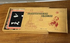 Vintage Holzbausteine Set Made